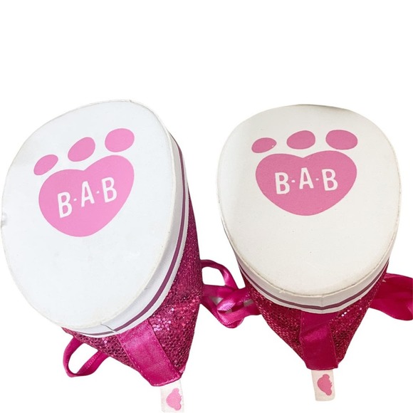 5/$25 Build a Bear Pink Sparkly Lace Up Sneakers - Picture 2 of 5